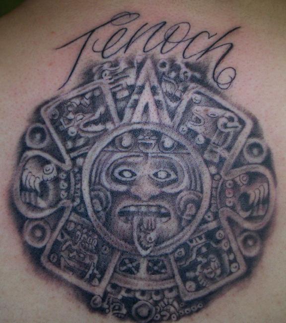 Тату племени майя.