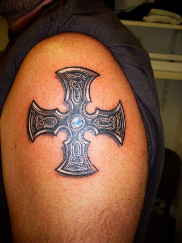 Тату кельтский крест!
